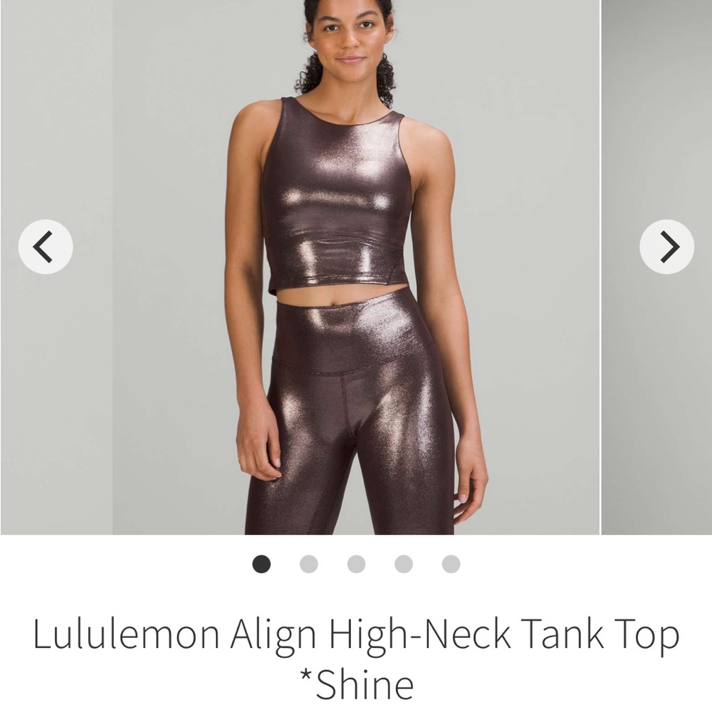 Lululemon high align tank shine